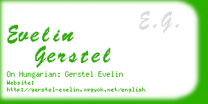 evelin gerstel business card